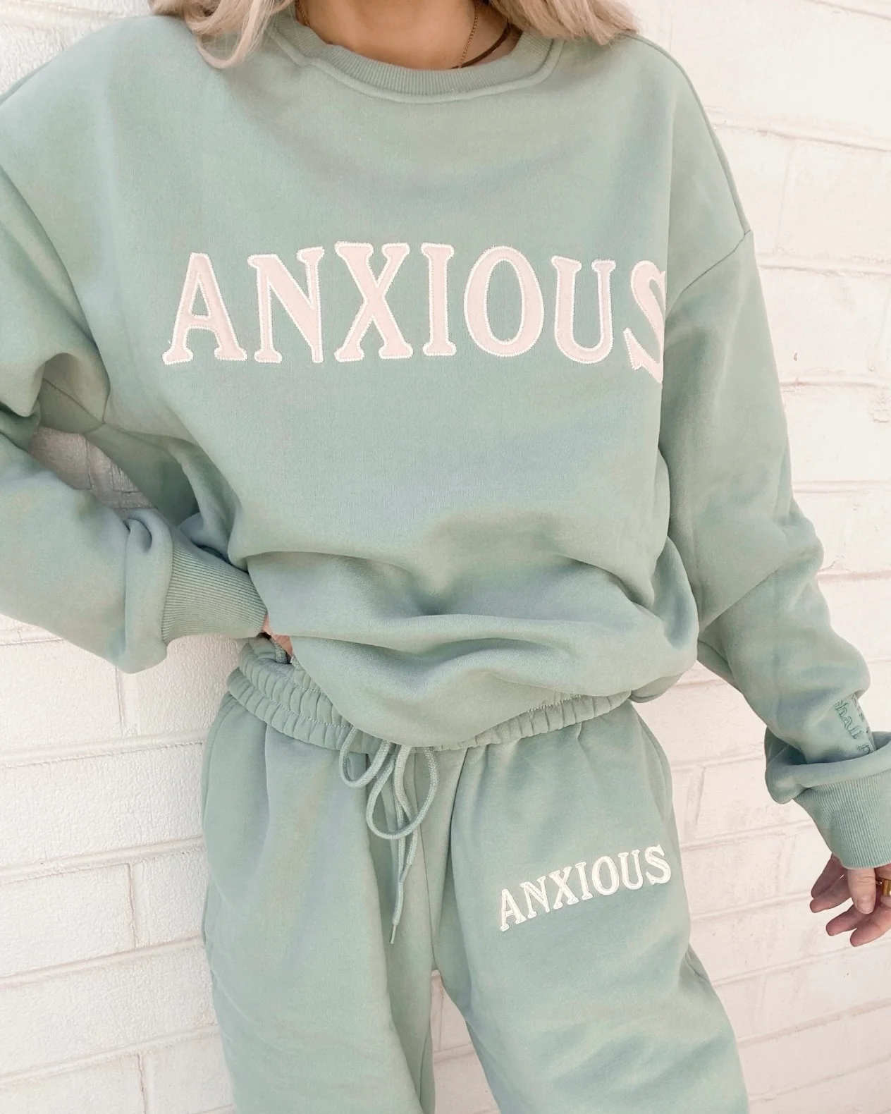Anxious (this too shall pass) Crewneck - Image 4
