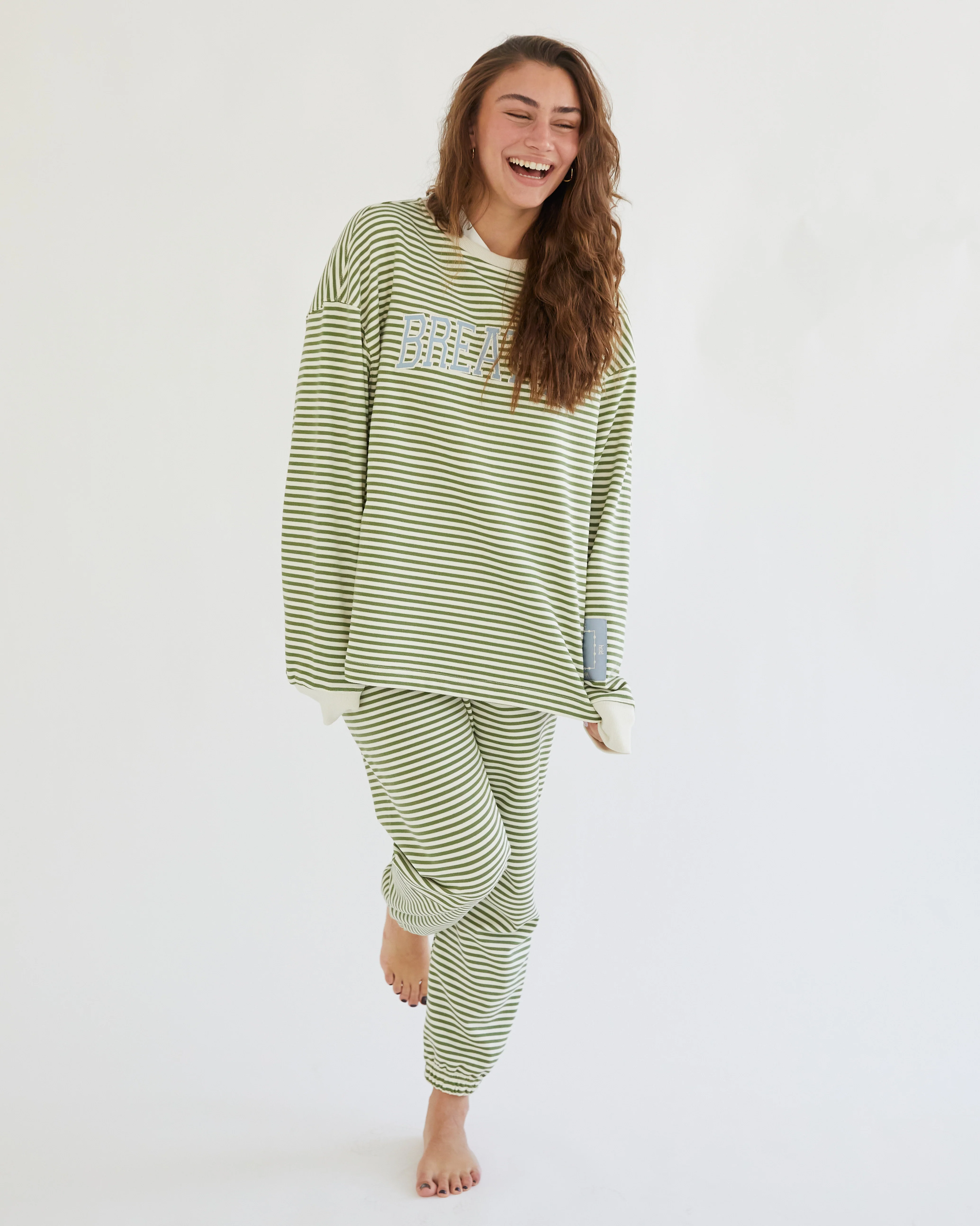 Breathe Striped Crewneck - Image 3
