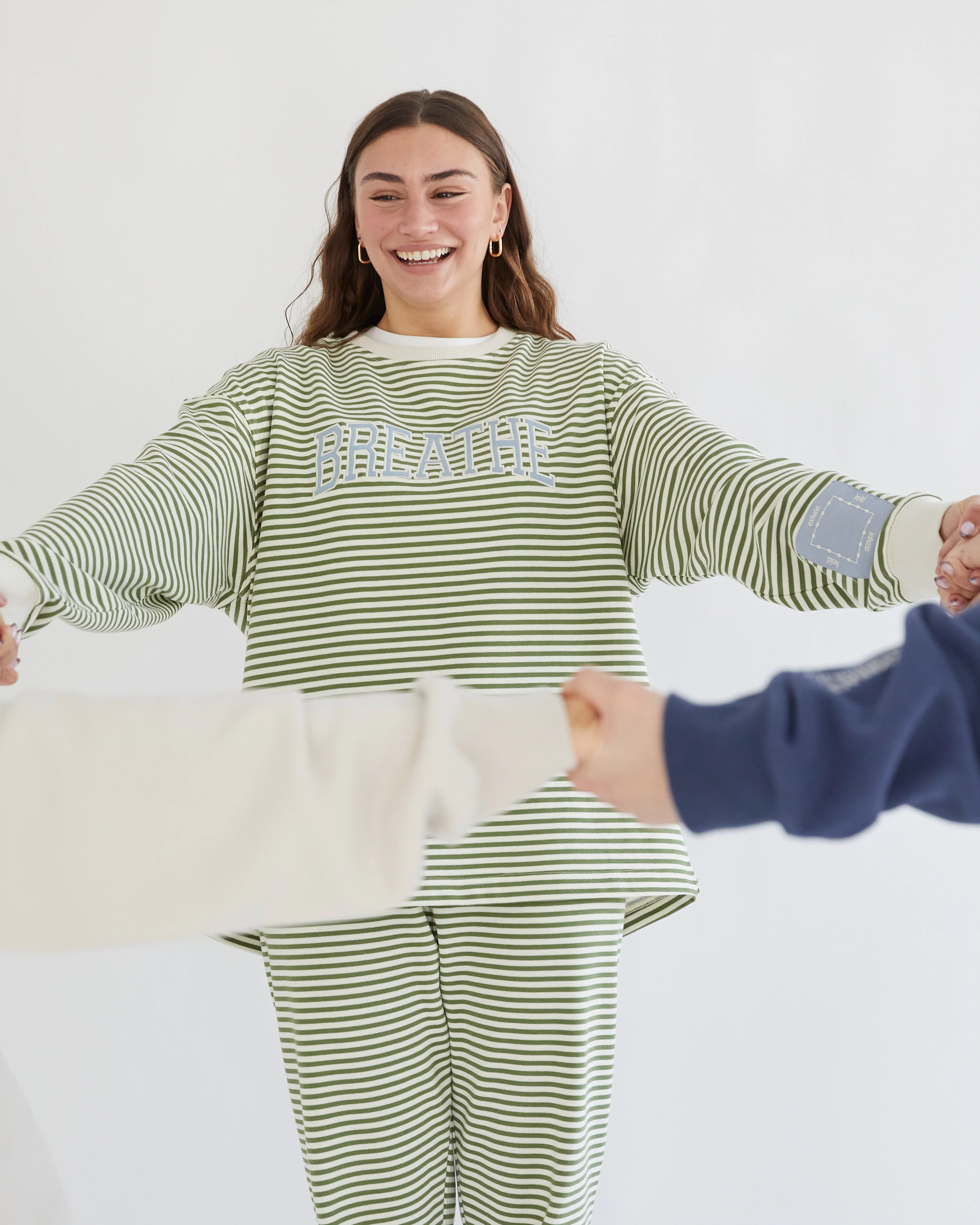 Breathe Striped Crewneck - Image 4