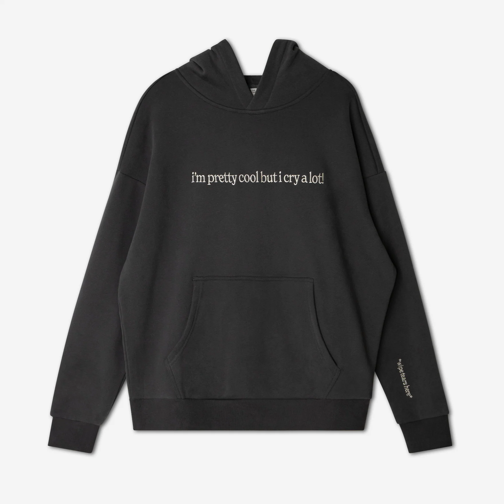Cry A Lot! (wipe tears here)™ Hoodie - Image 4