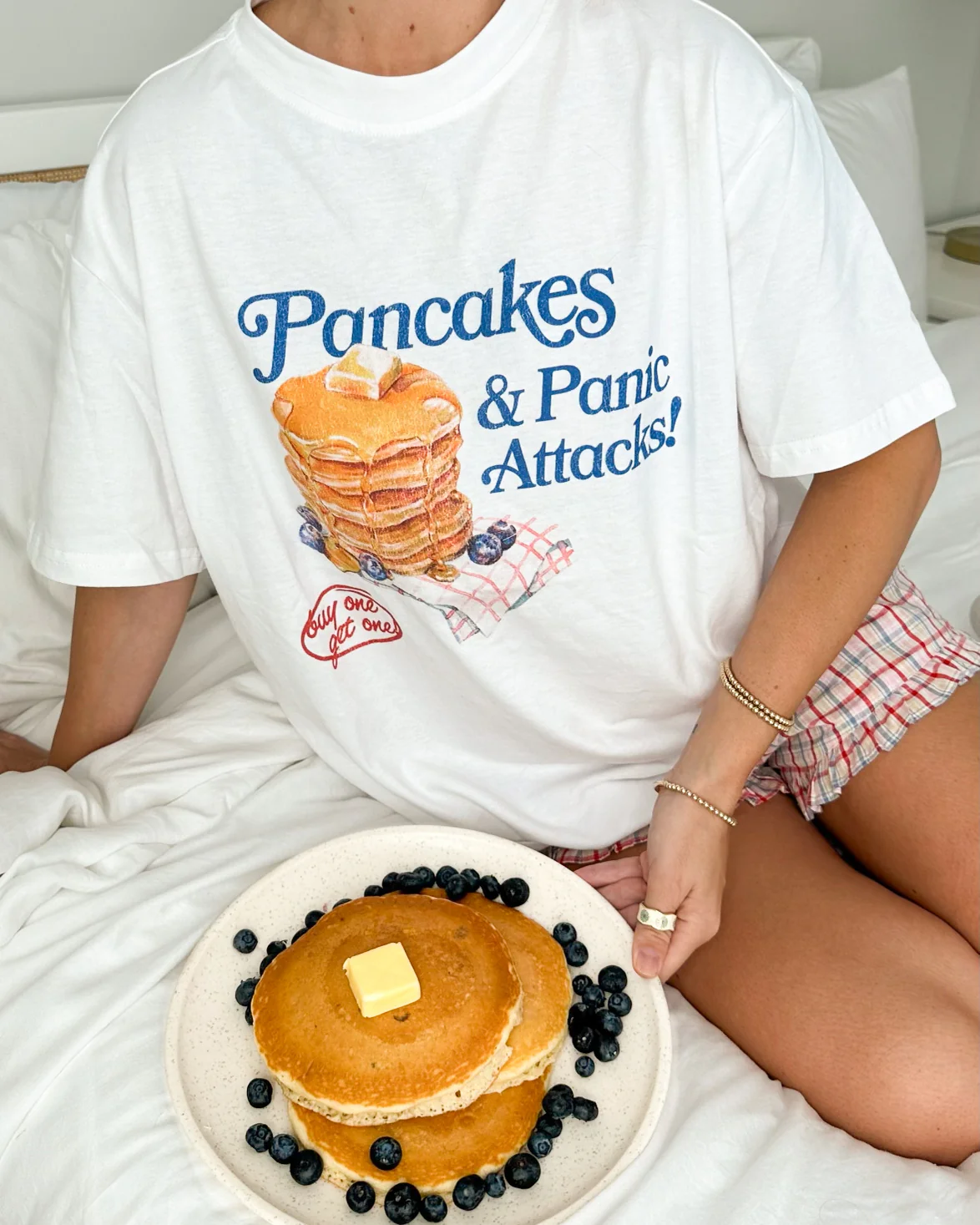 Pancakes & Panic Attacks T-Shirt - Image 4