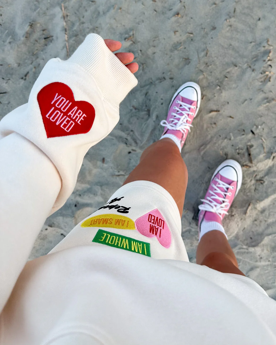 Repeat After Me Patchwork Hoodie - Image 3