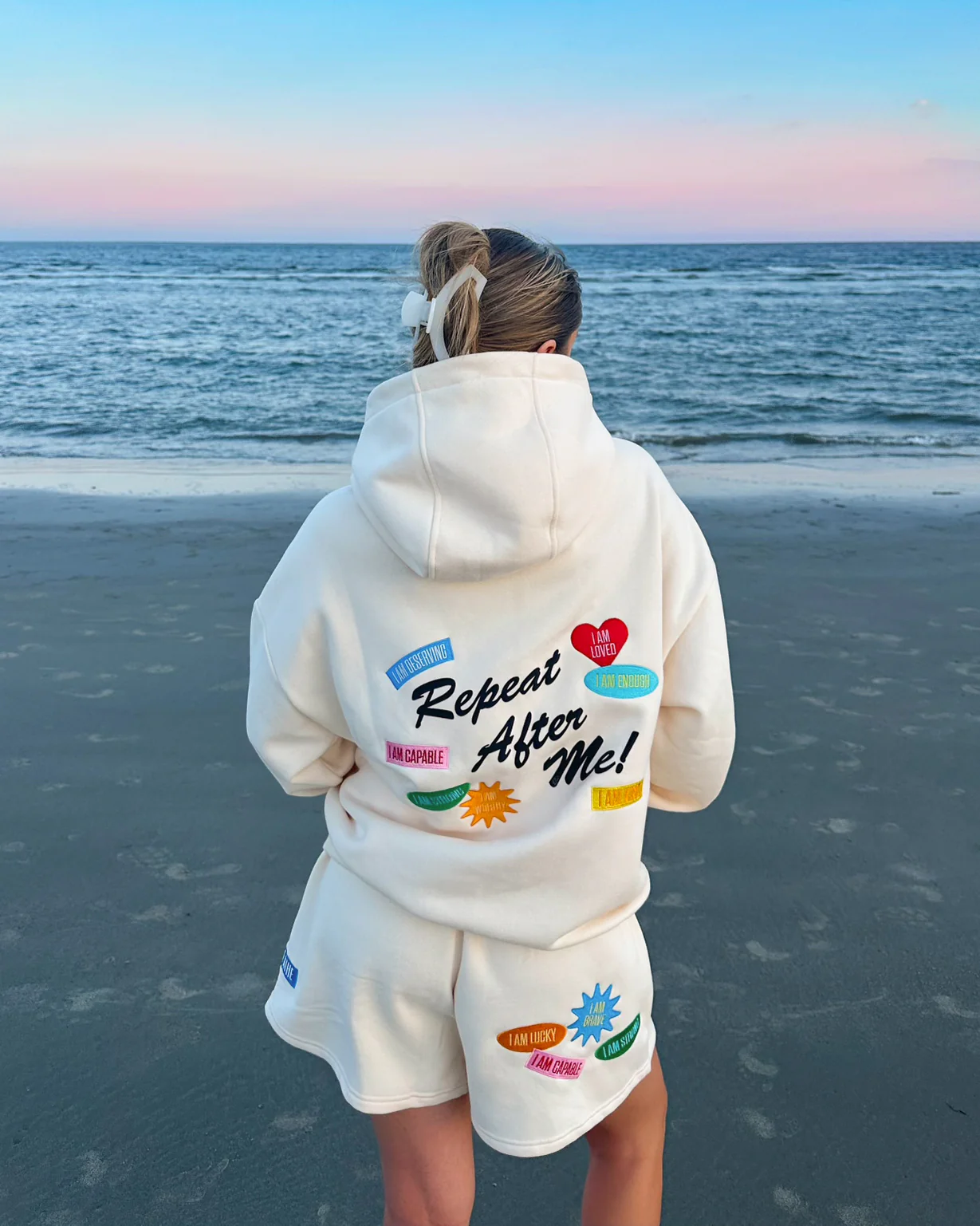 Repeat After Me Patchwork Hoodie - Image 6