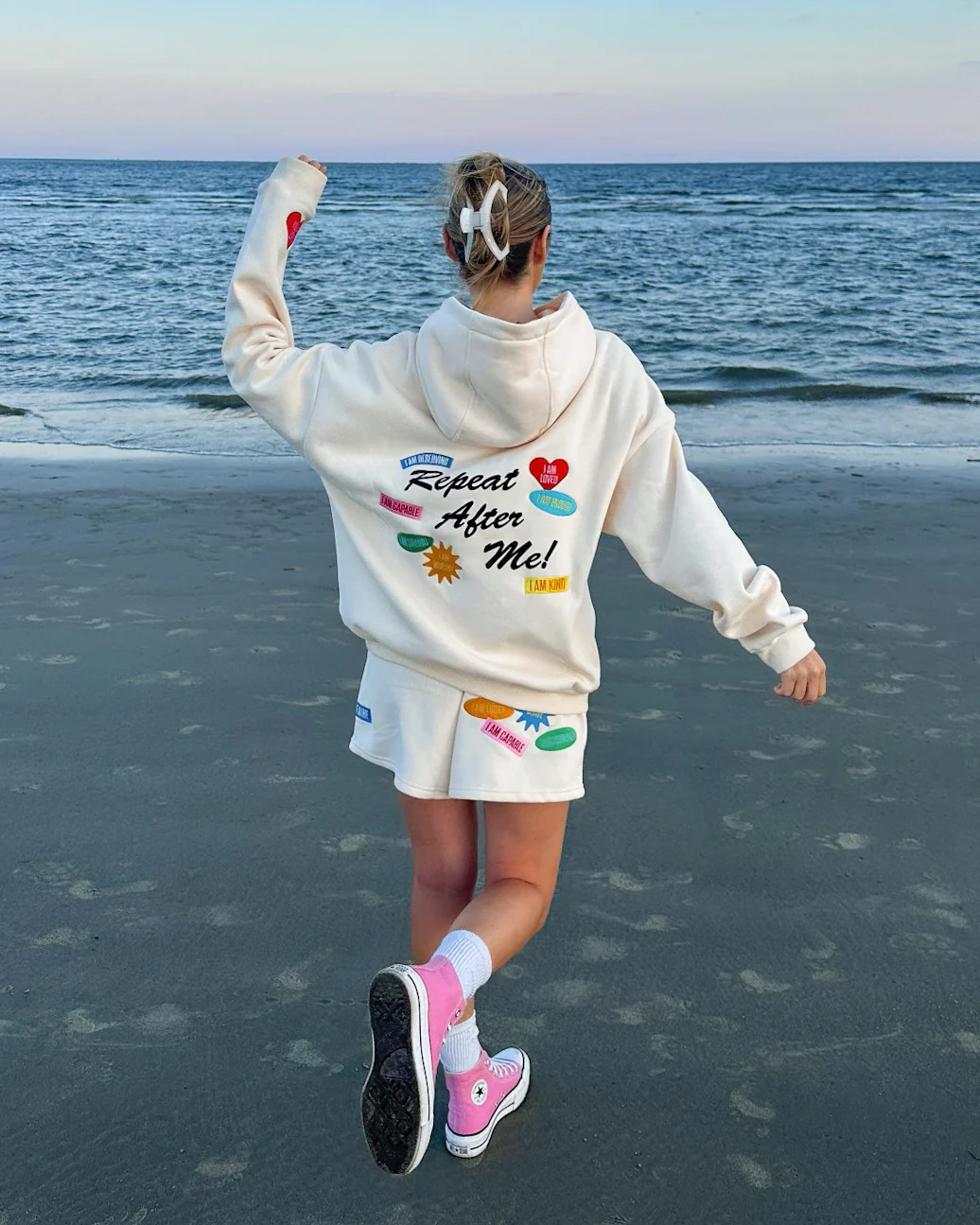 Repeat After Me Patchwork Hoodie - Image 9