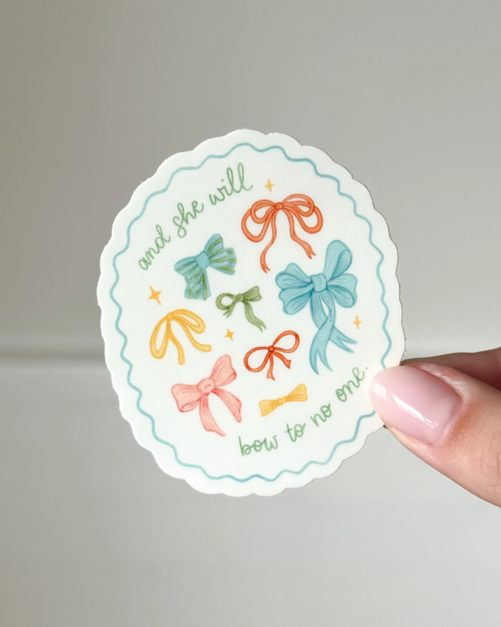 She Will Bow to No One Sticker