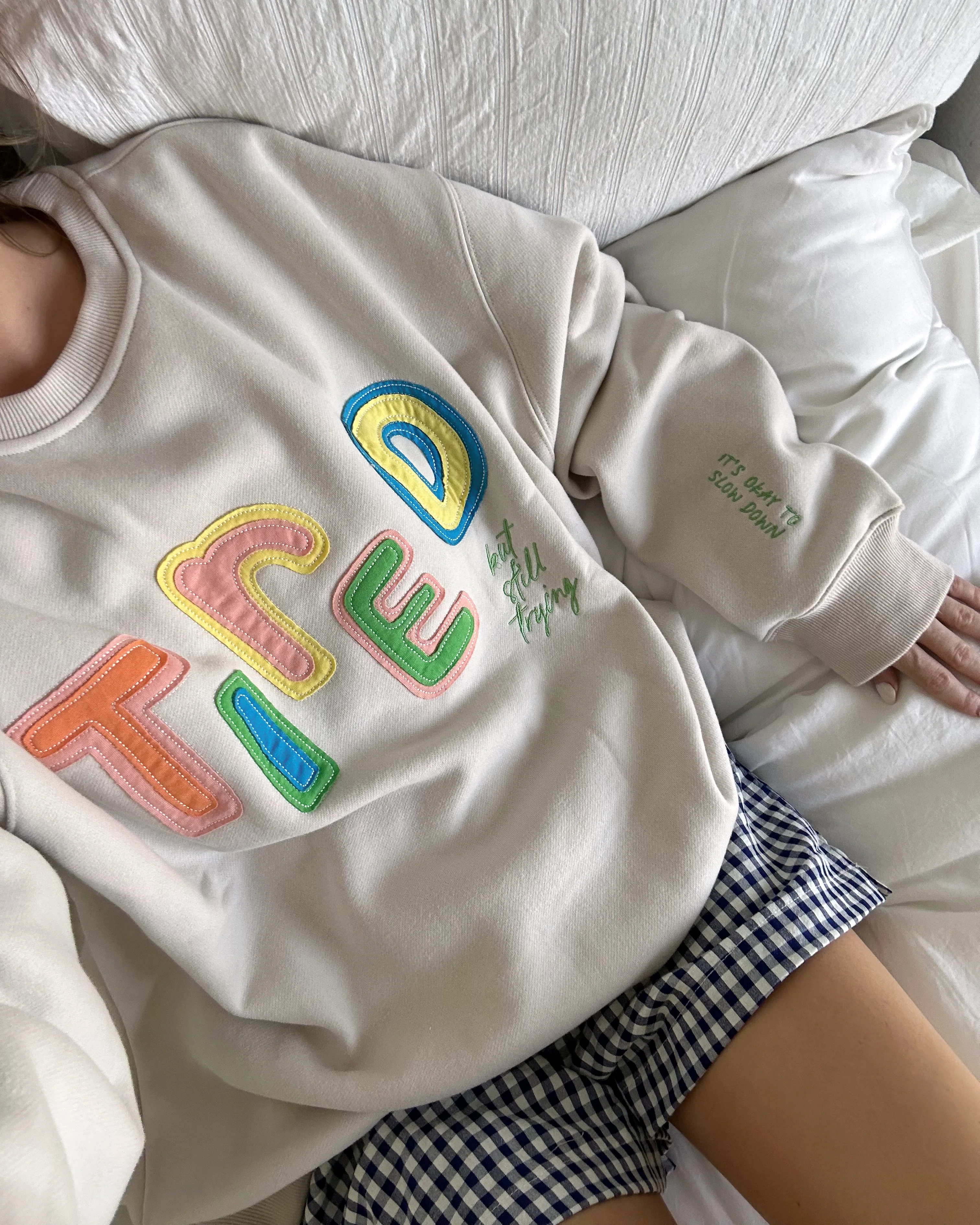 Tired (But Still Trying) Crewneck - Image 3