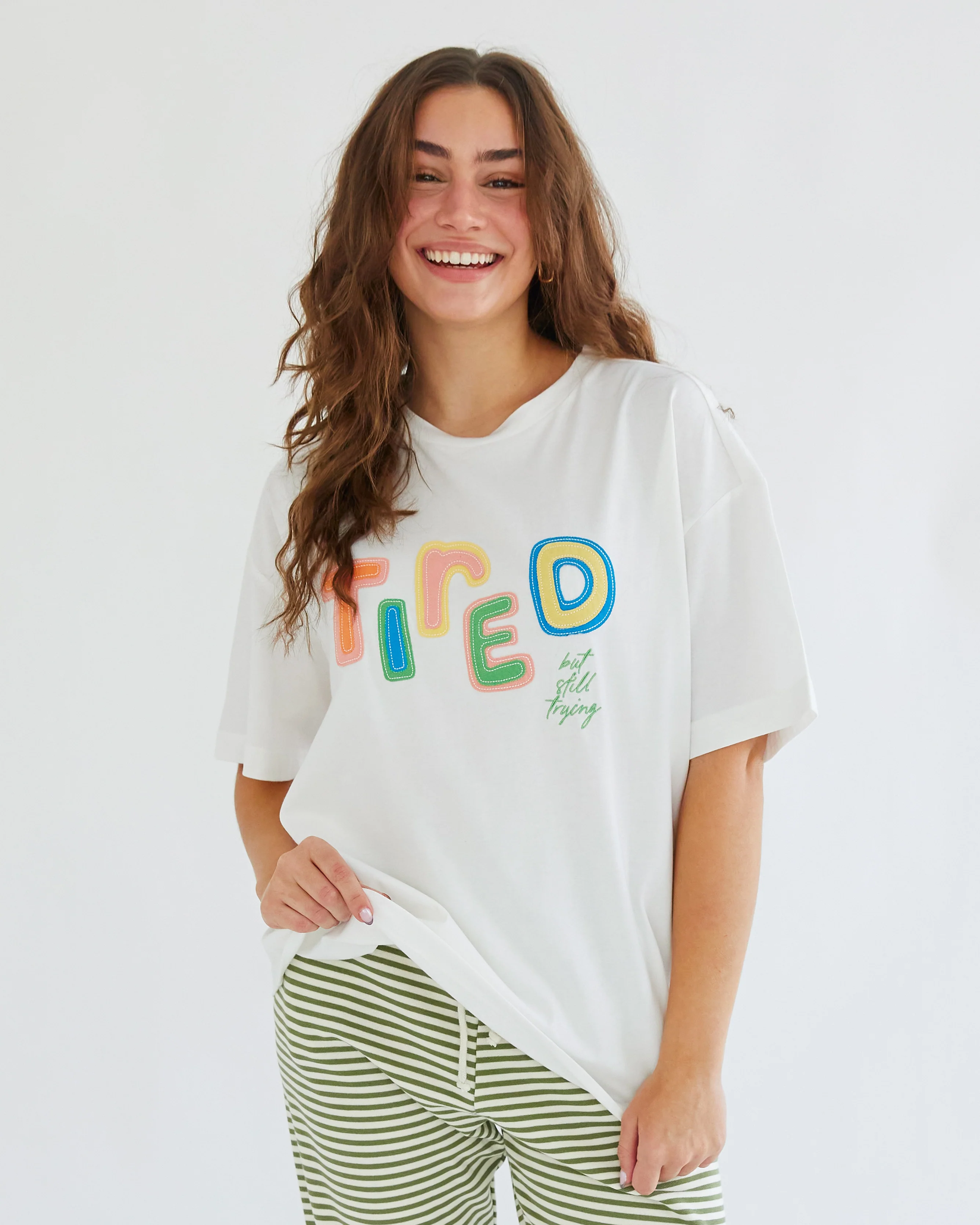 Tired (But Still Trying) T-Shirt - Image 3