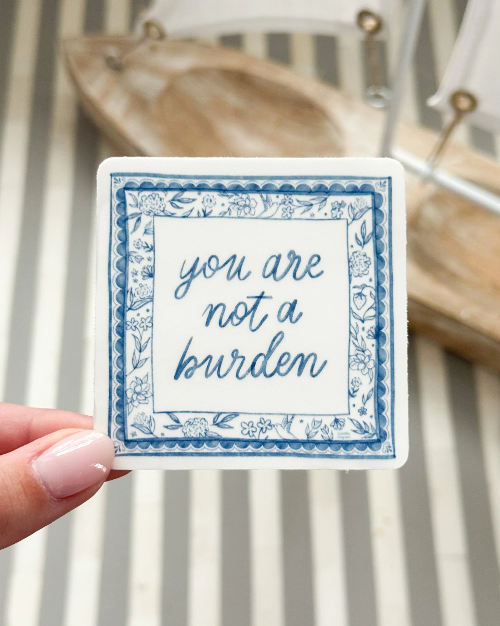 You Are Not A Burden Sticker - Image 2